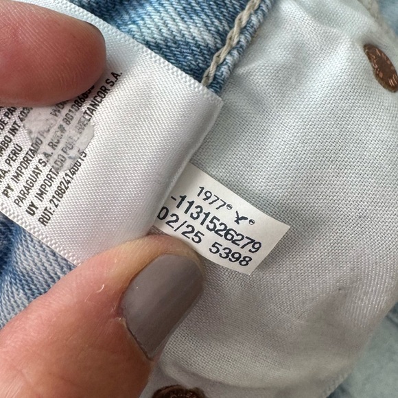 American Eagle Jeans Women’s 8 Super High Rise Straight Light Wash - Picture 13 of 13